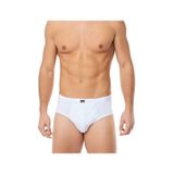 Tutku Erkek Slip Külotu,%100 Pamuklu, 3'lü Paket, Beyaz, Beden 4
