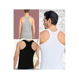 Tutku Erkek Spor Atlet 3'lü Paket Pamuklu Ribana Kumaş, Çok Renkli, XL