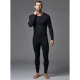 Tutku Erkek Termal İçlik Alt Üst Fanilalı Takım, Siyah, 2XL