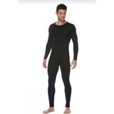 Tutku Erkek Termal Takım 2 Parça Siyah %60 Polyester %35 Viscon %5 Elastan İçlik - Battal