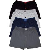 Tutku Gri Penye Düz Boxer 4'lü, 3XL, 312001181111, Karışık Renk 1, erkek