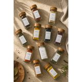 Tutku Home 12'li Akasya Kapaklı Cam Kavanoz & Baharatlık (100 ML x 12)
