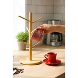 tutku home Bambu Fincan, Kupa Bardak Askısı