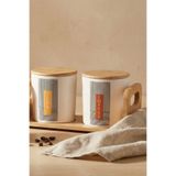 Tutku Home Bambu Standlı 2'li Baharat Seti, Baharat Takımı - Coffee, Tea