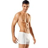 Tutku İç Giyim Pamuklu Likralı 3'lü Beyaz Erkek Slip Boxer