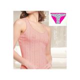 Tutku Jakarlı 3'lü Kalın Askılı Pirates Pudra & Desenli Bikini 3'lü, S/M, TTK0201, pudra vişne, Kadın