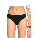 Tutku Kadın 1 Adet Beyaz 1 Adet Siyah 1 Adet Ten Rengi 1 Adet Gri Bikini Külot, Beyaz-Siyah-Gri-Ten Rengi, M