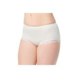 Tutku Kadın 12'li Bayan Likralı Paçası Dantelli Renkli Bato Külot Tkd932, Mor, 2XL