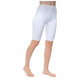 Tutku Kadın 3 Adet Penye Kısa Tayt, Beyaz, 2XL Beden