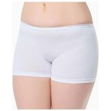 Tutku Kadın 3 Lü Paket Penye Kumaş Likralı Pantolon Boxer Şort Yeni Sezon - Beyaz