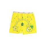 Tutku Kadın 3'lü Paket Elastan Kız Çocuk Baskılı Külot Boxer Şort, Sarı, 5-6 Yaş
