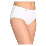 Tutku Kadın 3"Lü Siyah Pamuklu Elastan Bato İnce Lastili Külot 0924, Beyaz, 2XL