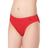 Tutku Kadın 5'li Pamuklu Elastan Yazılı Bikini Külot T715, Kırmızı, Standart
