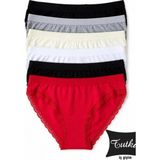 Tutku Kadın 6’lı Dantelli Karışık Pamuklu Likralı Bikini Külot