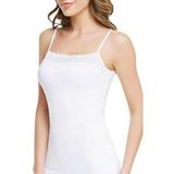 Tutku Kadın 6'lı Ekonomik Paket İnce Dantelli Likralı İp Askılı Atlet 175, Beyaz, L/XL