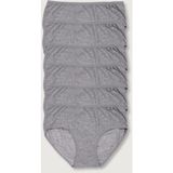 Tutku Kadın 6'lı Paket Bato Külot Gri %96 Pamuk ve %4 Likra Yumuşak Dokulu ELF568T0924CCM6 - 2XL - 3XL