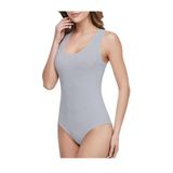 Tutku Kadın 6'lı Paket Geniş Askılı Likralı Çıtçıtlı Body Atlet Yeni Sezon, Gri, S