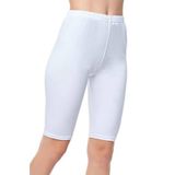 Tutku Kadın Beyaz Büyük Beden Penye Dizüstü Tayt, 2XL