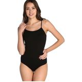 Tutku Kadın Body, İp Askılı, Çıtçıtlı, Siyah, XL Beden