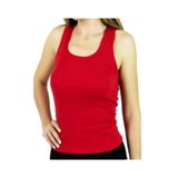 Tutku Kadın Geniş Askılı Renkli Atlet Elastan Pamuklu Fanila, Kırmızı, XL XL