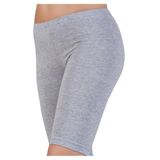 Tutku Kadın Gri Slim Fit Kısa Tayt, XL