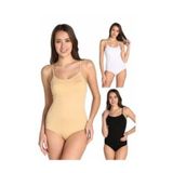 Tutku Kadın İp Askılı Badi, Siyah Beyaz Ten, 2XL, 6 Adet Set