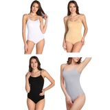Tutku Kadın İp Askılı Çıt Çıtlı Body, Karışık Renkler, 4'lü Set