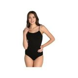 Tutku Kadın İp Askılı Likralı Çıtçıtlı Body Lcy, Siyah, M
