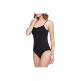 Tutku Kadın İp Askılı Likralı Kancalı Çıtçıtlı Body - Emr3064, Siyah, M