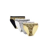 Tutku Kadın Karışık Renk 6'lı Paket Leopar Desenli Bikini Külot