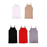 Tutku Kadın Karışık Renk İp Askılı Pamuk Atlet, 5 Adet, XL-2XL Beden