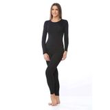 Tutku Kadın Kışlık Termal Sıcak Tutan Tayt Fanila Takım Set Siyah - XL