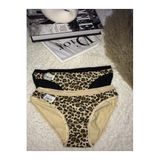 Tutku Kadın Leopar Bikini Külot, Siyah, 5