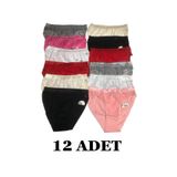 Tutku Kadın Leopar Desen Lüx Bikini Külot Karışık Renk 12 Adet, Asorti, L/XL