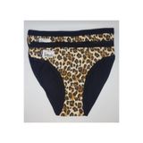 Tutku Kadın Leopar Desenli Bikini Külot 3'lü, Siyah, M