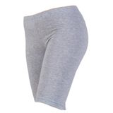 Tutku Kadın Pamuklu Düz Kısa Tayt, Gri, XL/2XL, 3'lü Paket