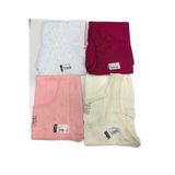 Tutku Kadın Renkli İp Askı Jakarlı Kalın Askı Pamuklu Body Atlet, 4'lü Set, Ekru, 3XL