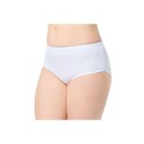 Tutku Kadın Ribana Bato Külot, 6'lı Set, Beyaz, M Beden