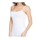 Tutku Kadın Siyah 5 Rib İp Askılı Atlet 0135-Tut, Beyaz, XL