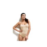 Tutku Kadın Siyah 6'lı Paket İp Askılı Likralı Kancalı Çıtçıtlı Body, Ten Rengi, L