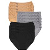 Tutku Kadın Slip Külotu, Karma Renk Paketi, 12 Adet, S/M Beden