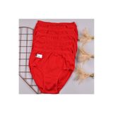 Tutku Kadın Slip Külotu, Ribana Bato, 6'lı Set, Kırmızı, XL/2XL Beden