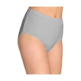 Tutku Kadın Yüksek Bel Pamuk Ribana Bikini Külot, 10'lu Paket, Gri