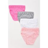 Tutku Kız Çocuk 6'lı Dantelli Slip Külot - 9 - 10 Yaş - Beyaz