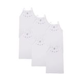 Tutku Kız Çocuk Beyaz İp Askılı Atlet, 11-12 Yaş, 6'lı Set