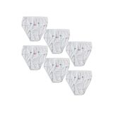 Tutku Kız Çocuk Beyaz Nakışlı Külot 6'lı Paket (Beyaz / 7-8 Yaş)
