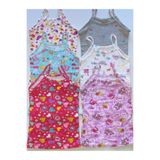 Tutku Kız Çocuk Elastan Empirme İp Asklı Renkli Atlet (6 Adet), Çok Renkli, 3-5 Yaş