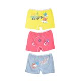 Tutku Kız Çocuk Gri Sarı Fuıya 3'lü Paket Boxer Külot 0181, Gri-Sarı-Fuıya, 9-10 Yaş