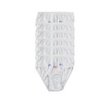 Tutku Kız Çocuk Ince Bel Bato Işlemeli Külot 6'lı Paket - 9 - 10 Yaş - Beyaz