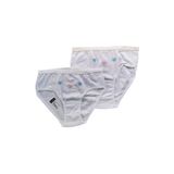 Tutku Kız Çocuk Külot 2'li Set, Beyaz Kalp Desenli, 9-10 Yaş